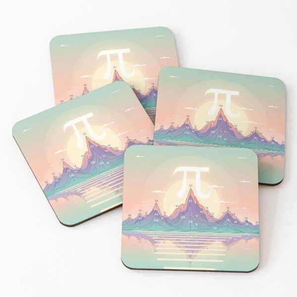 Item preview, Hidden Pi Number Landscape - Aesthetic Mathematical Data Art designed and sold by Design_Your_Day.
