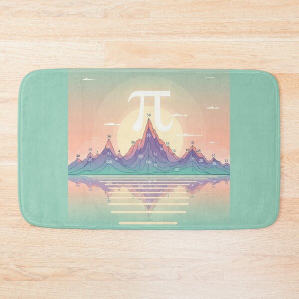 Item preview, Hidden Pi Number Landscape - Aesthetic Mathematical Data Art designed and sold by Design_Your_Day.