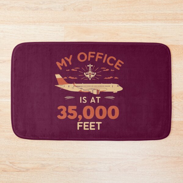 Item preview, My Office Is at 35,000 Feet. Pilot Aviation Airplane Design. designed and sold by LunaPrintCo.