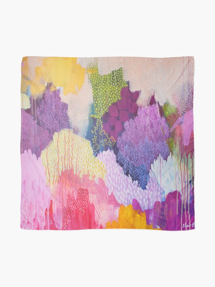 Aperçu 2 sur 3. Foulard avec l'œuvre Brume d'été créée et vendue par ClairBremner.