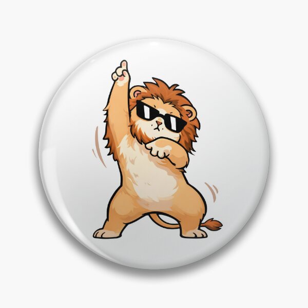 Item preview, Dancing Lion With Sunglasses – Funny Cute Animal Illustration designed and sold by Senkov.