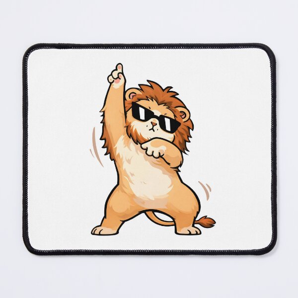 Item preview, Dancing Lion With Sunglasses – Funny Cute Animal Illustration designed and sold by Senkov.