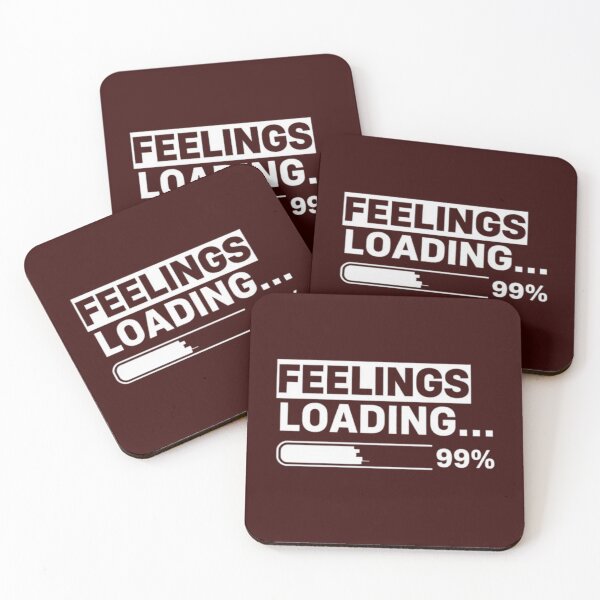 Item preview, Feelings Loading… Minimalist Internet Culture Design designed and sold by GraphGUY.