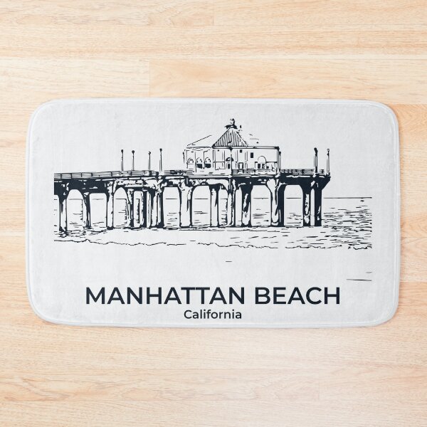 Artikelvorschau, Manhattan Beach - Kalifornien entworfen und verkauft von Lakeric Cityscapes.