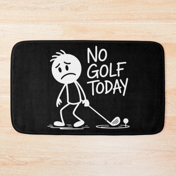 Item preview, No Golf Today Funny Sad Stick Man Golfing Joke designed and sold by Dabbing Turtle Designs.