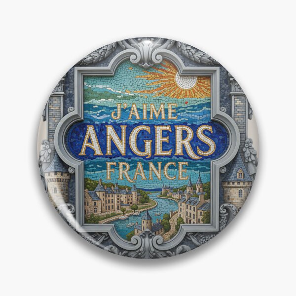 Item preview, J’aime Angers France – Loire Valley Renaissance Mosaic Frame designed and sold by FrancophileFun.