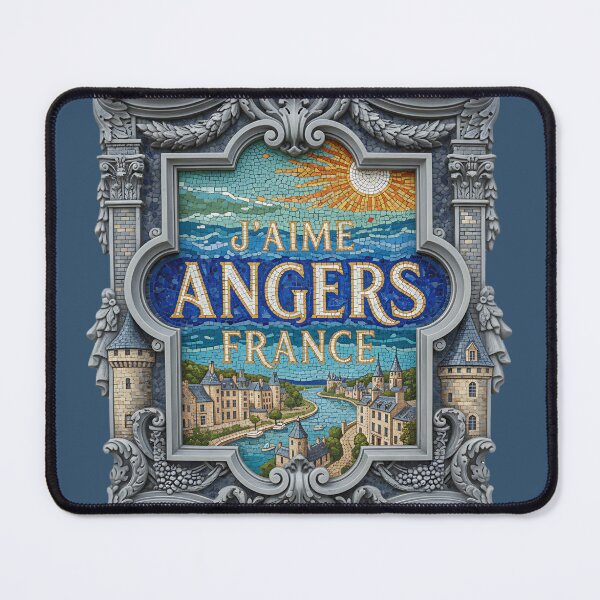 Item preview, J’aime Angers France – Loire Valley Renaissance Mosaic Frame designed and sold by FrancophileFun.