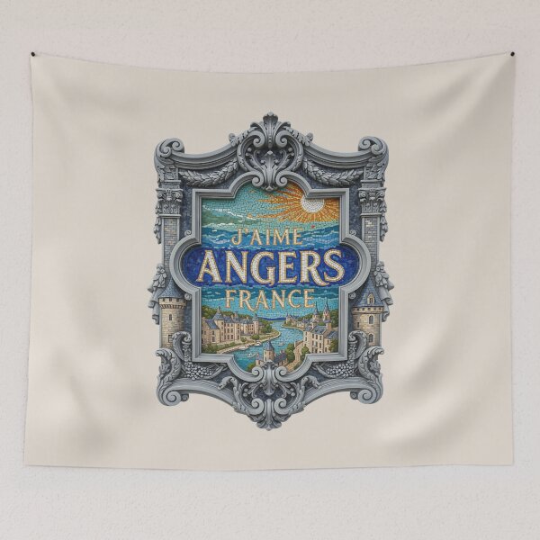 Item preview, J’aime Angers France – Loire Valley Renaissance Mosaic Frame designed and sold by FrancophileFun.