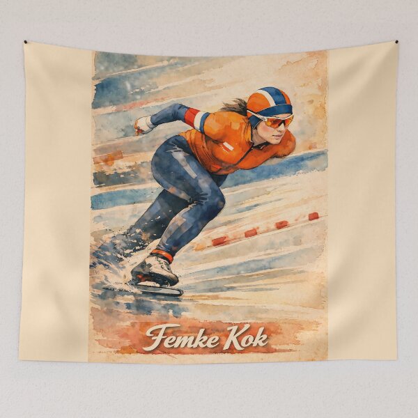 Item preview, Femke Kok Speed Skating Sprint designed and sold by Sarcastic designs.