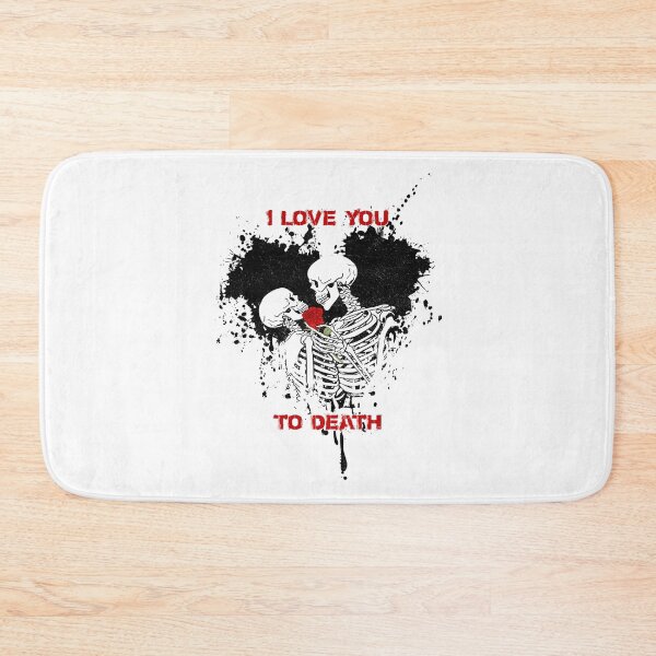 Item preview, Gothic Skeleton Couple Lovers With Red Rose designed and sold by BetOova.