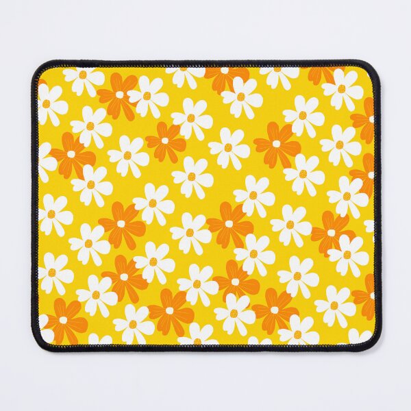 Item preview, Orange and White Floral Pattern designed and sold by Andrew Hitchen.