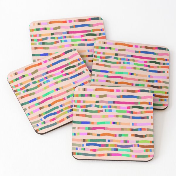 Item preview, Funky Abstract Wavy Rainbow Stripe Pattern designed and sold by Little by Little - Everything is Possible.