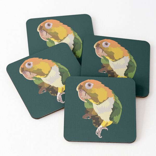 Item preview, White Bellied Parrot Illustration | Colorful Parrot Art Print for Bird Lovers designed and sold by PrettylittlepastelUk.