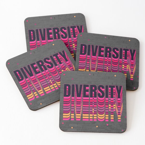 Item preview, Bold Diversity Typography Gradient Stripes Design designed and sold by AUDIO ART.