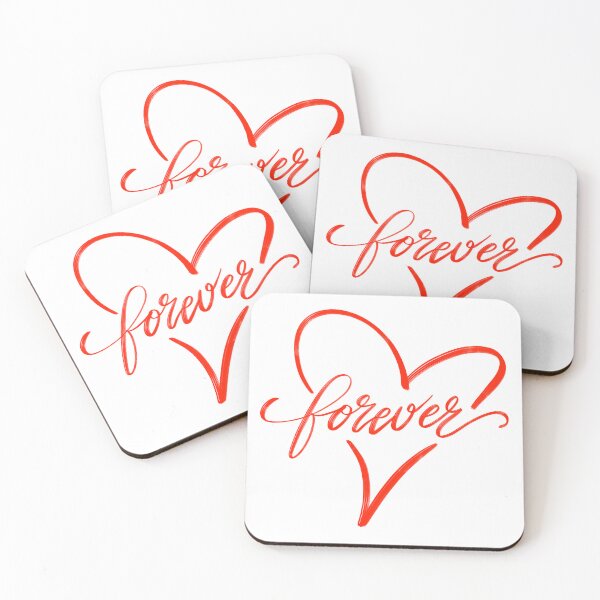 Item preview, Forever Romantic Heart Lettering designed and sold by shpolka.