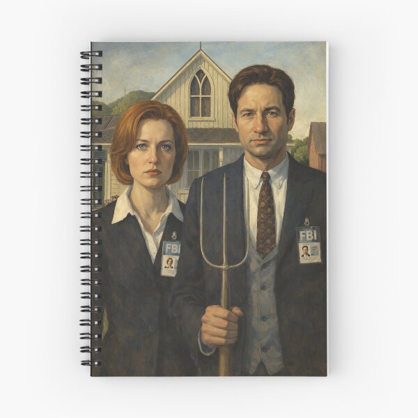 Item preview, American Gothic - Fox M & Dana S designed and sold by 2PieceChickenBoxPlease.