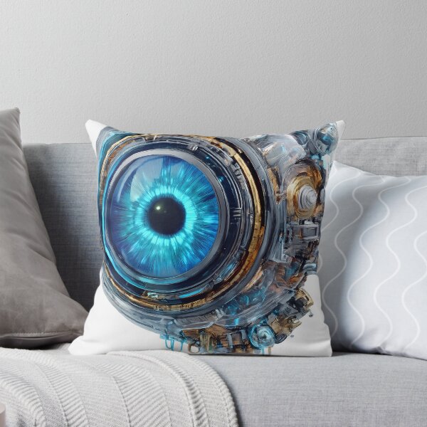 Item preview, Cybernetic Evil Eye - Futuristic Mechanical Nazar Amulet designed and sold by etuvibes.