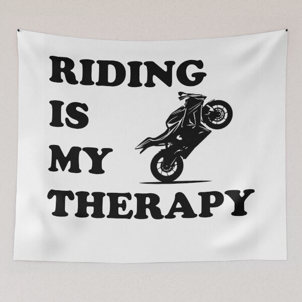 Item preview, Riding is my therapy designed and sold by KariMOTO.