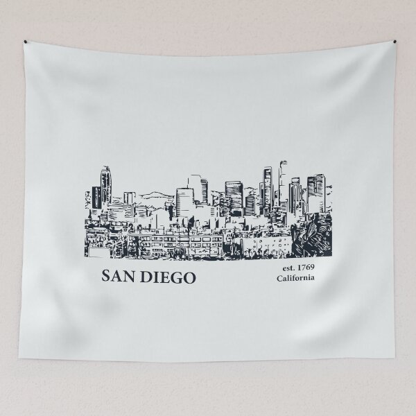 Item preview, San Diego California designed and sold by Lakeric Cityscapes.
