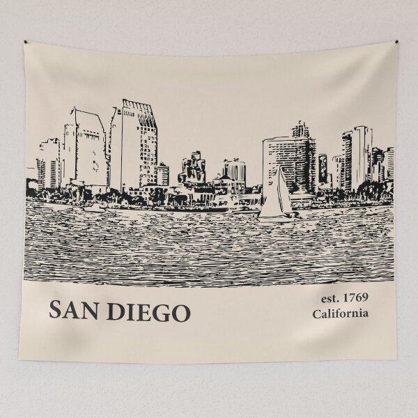 Item preview, San Diego California designed and sold by Lakeric Cityscapes.