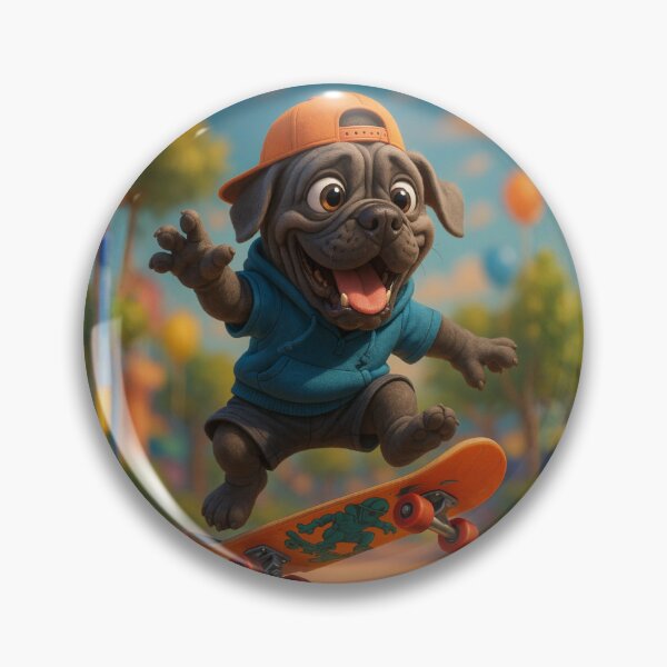 Item preview, Skater Neapolitan Mastiff designed and sold by Sillytoe.