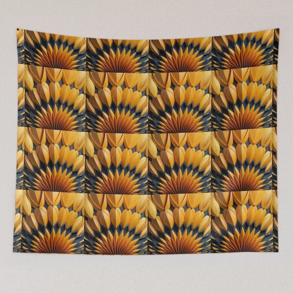 Item preview, Golden Umbrella Geometry of Al Masjid Al-Nabawi – Madinah Islamic Art designed and sold by D-Islamic.