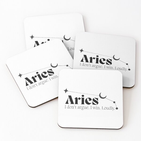 Item preview, Aries Gift Funny Zodiac Quote Minimalist Design Bold Funny Astrology Gift For Aries Women  designed and sold by EvDoodles.