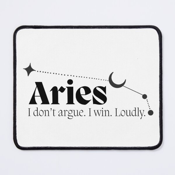 Item preview, Aries Gift Funny Zodiac Quote Minimalist Design Bold Funny Astrology Gift For Aries Women designed and sold by EvDoodles.