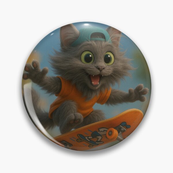 Item preview, Skater Nebelung Cat designed and sold by Sillytoe.