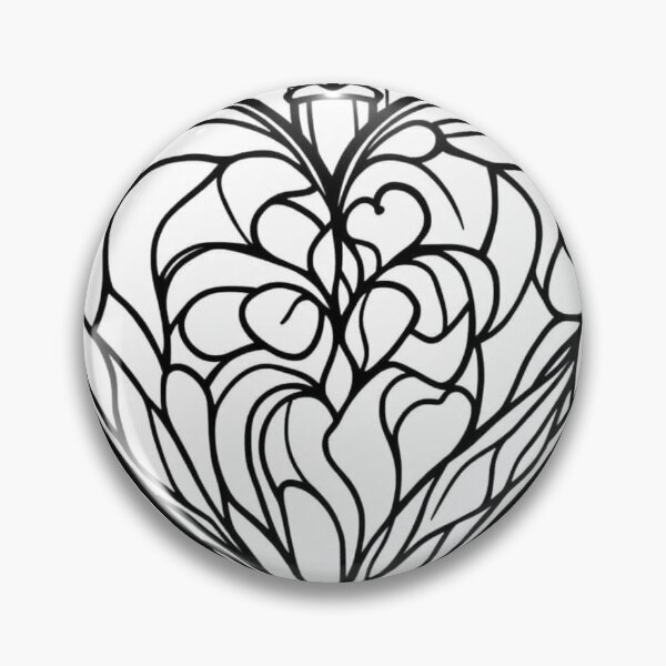 Item preview, Heart Line Art – Black and White Abstract Heart Design designed and sold by Kookyclan.