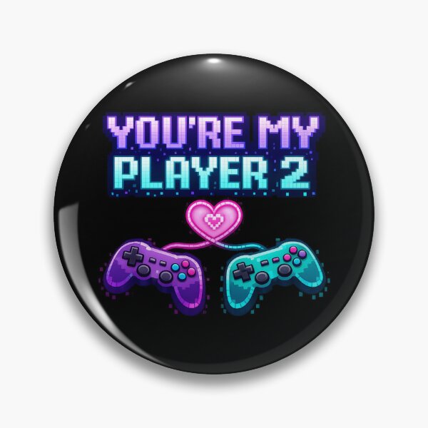 Item preview, You're My Player 2 Gamer Friendship Pixel Art designed and sold by PunchDrop.