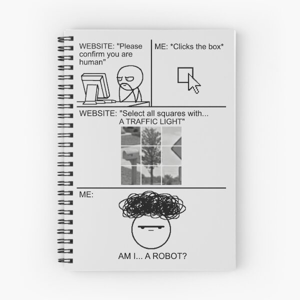 Item preview, Funny Website Captcha Robot Verification Rage Meme designed and sold by WAMTEES.