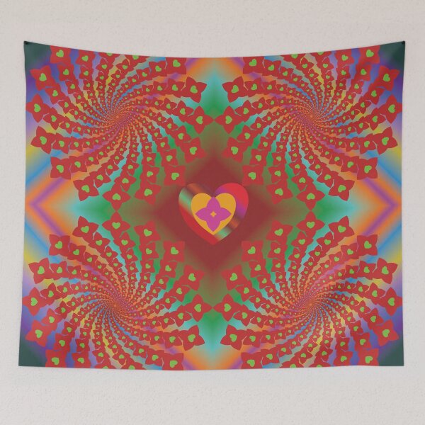 Item preview, Infinite Radiance of Gentle Hearts Mandala designed and sold by OIL Pattern Design .