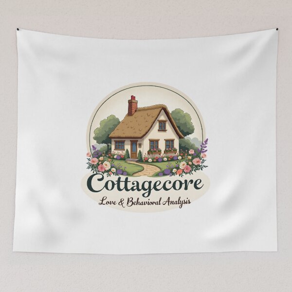 Item preview, Cottagecore BCBA – Love & Behavioral Analysis Sticker designed and sold by Vajid Designs .