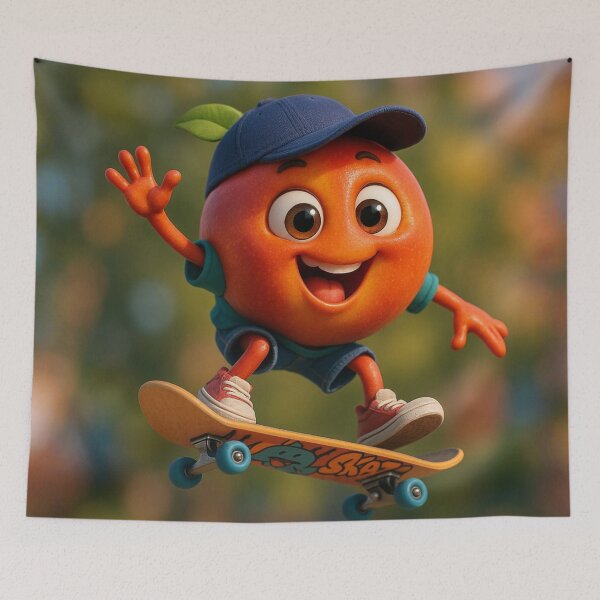 Item preview, Skater Nectarine designed and sold by Sillytoe.