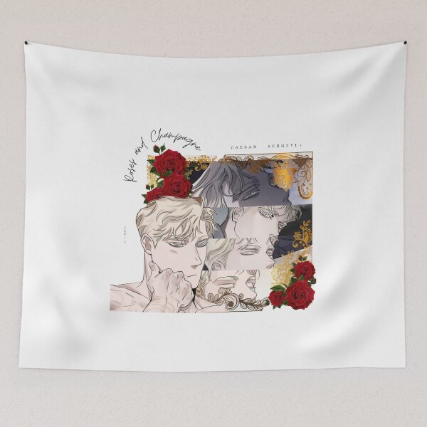 Item preview, Caesar Roses and Champagne – Original artistic illustration | Modern and creative design designed and sold by iNoahACR.