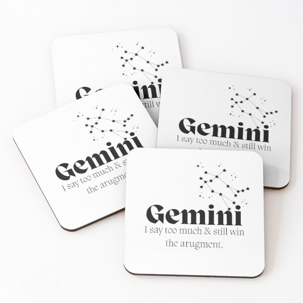 Item preview, Gemini Gift Funny Zodiac Quote Minimalist Design Bold Funny Astrology Gift For Gemini Women  designed and sold by EvDoodles.