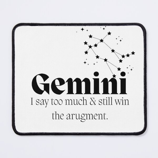 Item preview, Gemini Gift Funny Zodiac Quote Minimalist Design Bold Funny Astrology Gift For Gemini Women designed and sold by EvDoodles.