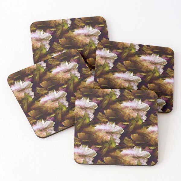 Item preview, Painterly Impressionistic Flowers in Brown designed and sold by Artistestella.