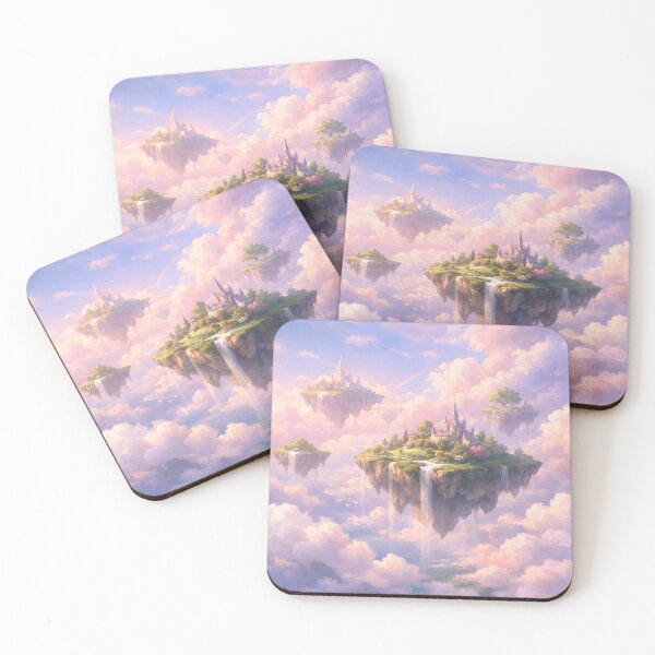 Item preview, Enchanted Floating Castle Islands in the Sky designed and sold by GamerGearTees.