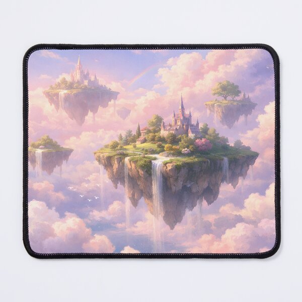 Item preview, Enchanted Floating Castle Islands in the Sky designed and sold by GamerGearTees.