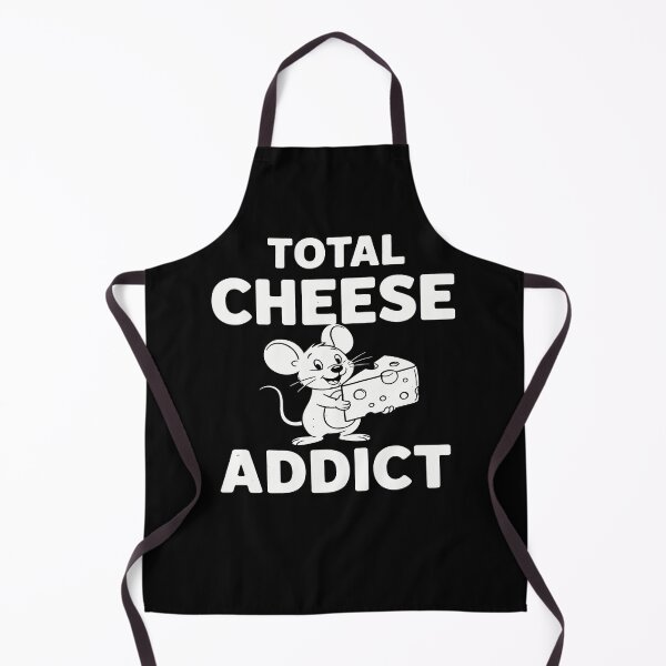 Item preview, Total Cheese Addict - Cute Mouse Eating Swiss Cheese Humor designed and sold by Axivra.