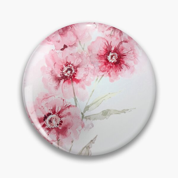 Item preview, Pink Watercolor Flowers designed and sold by Kara Draws.