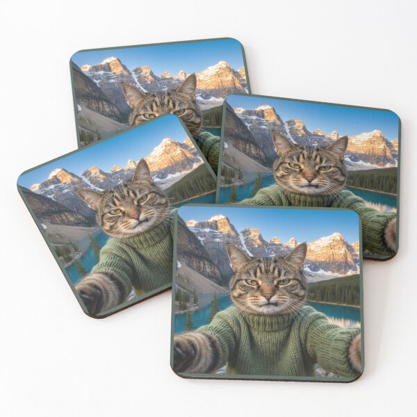 Item preview, Cat in the Rockies Takes a Selfie designed and sold by Tridentulus.