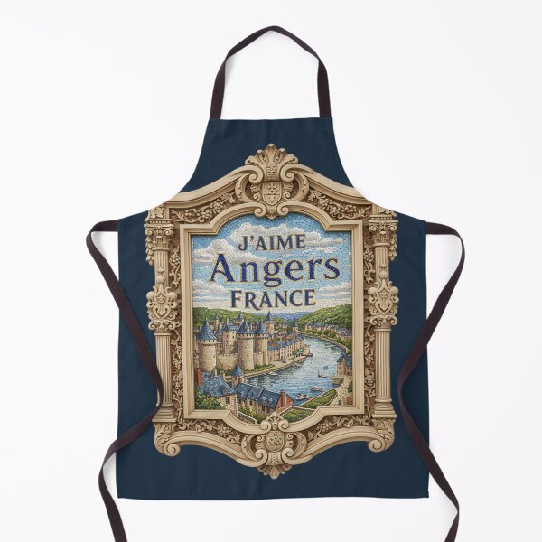 Item preview, J’aime Angers France – Loire Valley Renaissance Mosaic with Carved Stone Frame designed and sold by FrancophileFun.