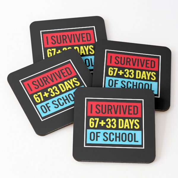 Item preview, I Survived 67 + 33 Days Of School Funny Teacher designed and sold by NinigFox.