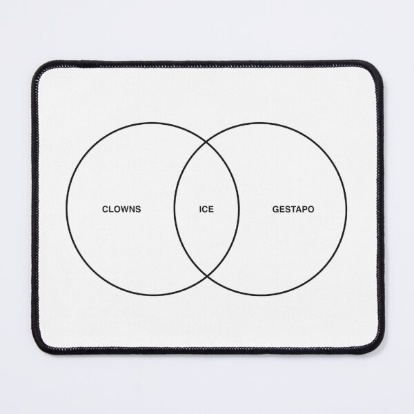 Item preview, CLOWNS + ICE = GESTAPO VENN DIAGRAM designed and sold by oddwonders.