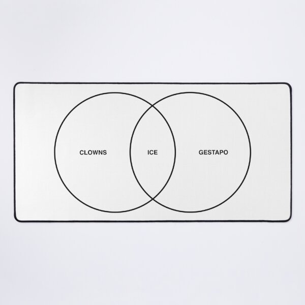 Item preview, CLOWNS + ICE = GESTAPO VENN DIAGRAM designed and sold by oddwonders.