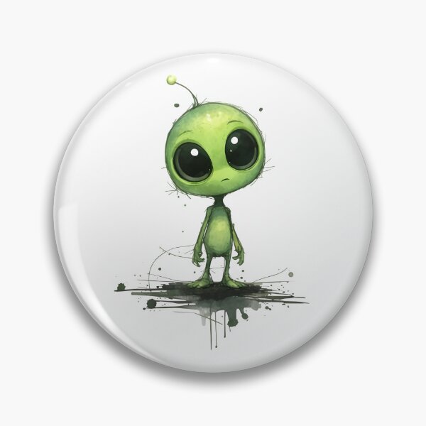 Item preview, Cute Green Alien Cartoon Character designed and sold by Senkov.