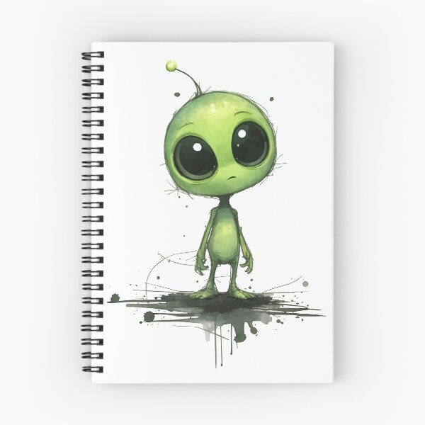 Item preview, Cute Green Alien Cartoon Character designed and sold by Senkov.